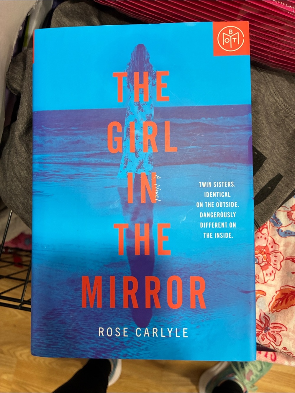 The Girl in the Mirror by Rose Carlyle - Bright Blue & Orange Hardcover
